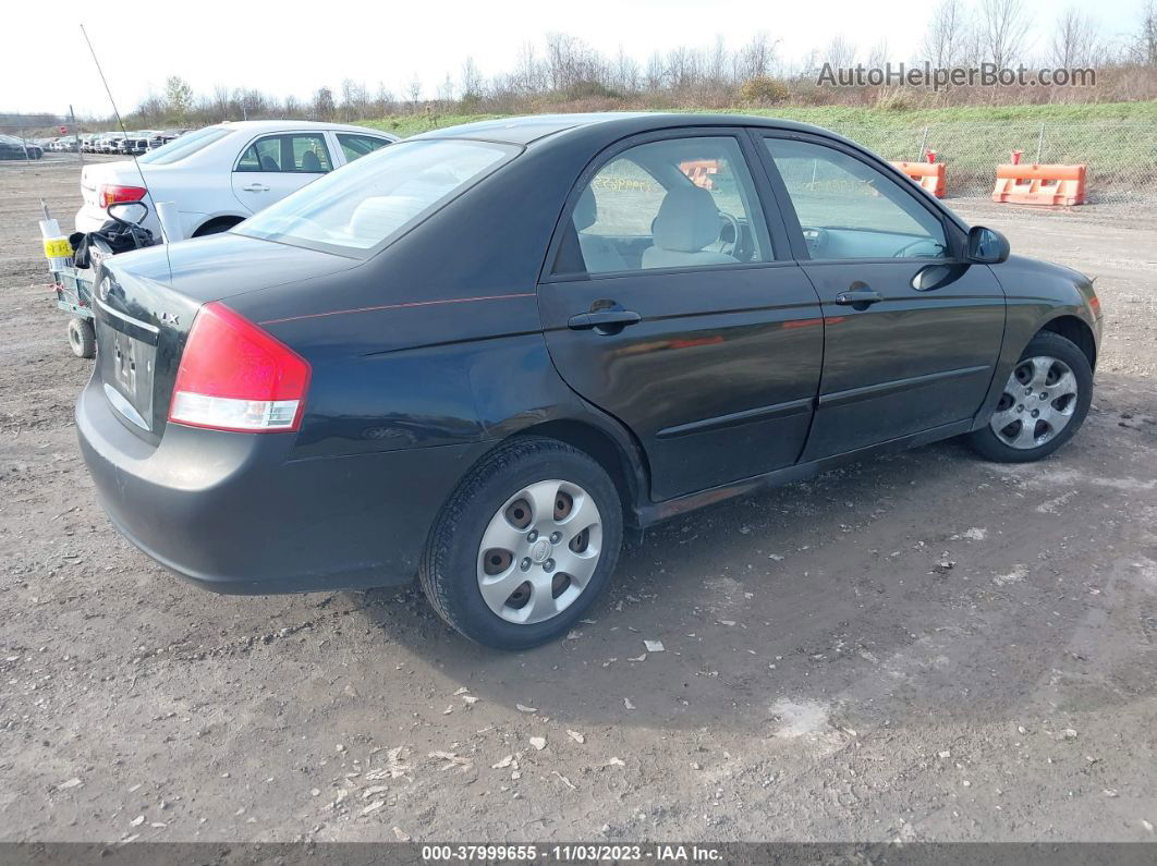 2009 Kia Spectra Lx Черный vin: KNAFE222495601169