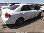 2009 Kia Spectra Lx White vin: KNAFE222495640697