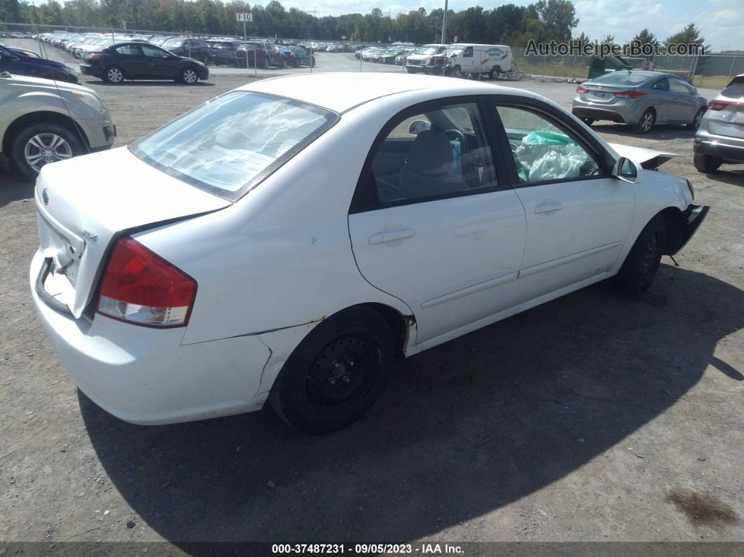 2009 Kia Spectra Ex White vin: KNAFE222495644524