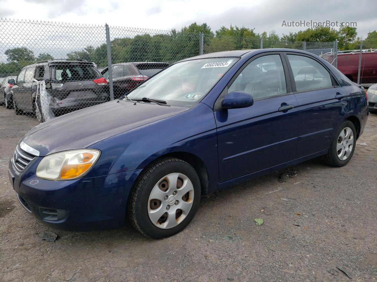 2009 Kia Spectra Ex Blue vin: KNAFE222595592854