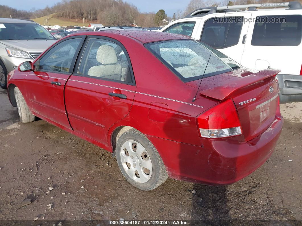 2009 Kia Spectra Ex Red vin: KNAFE222595599383