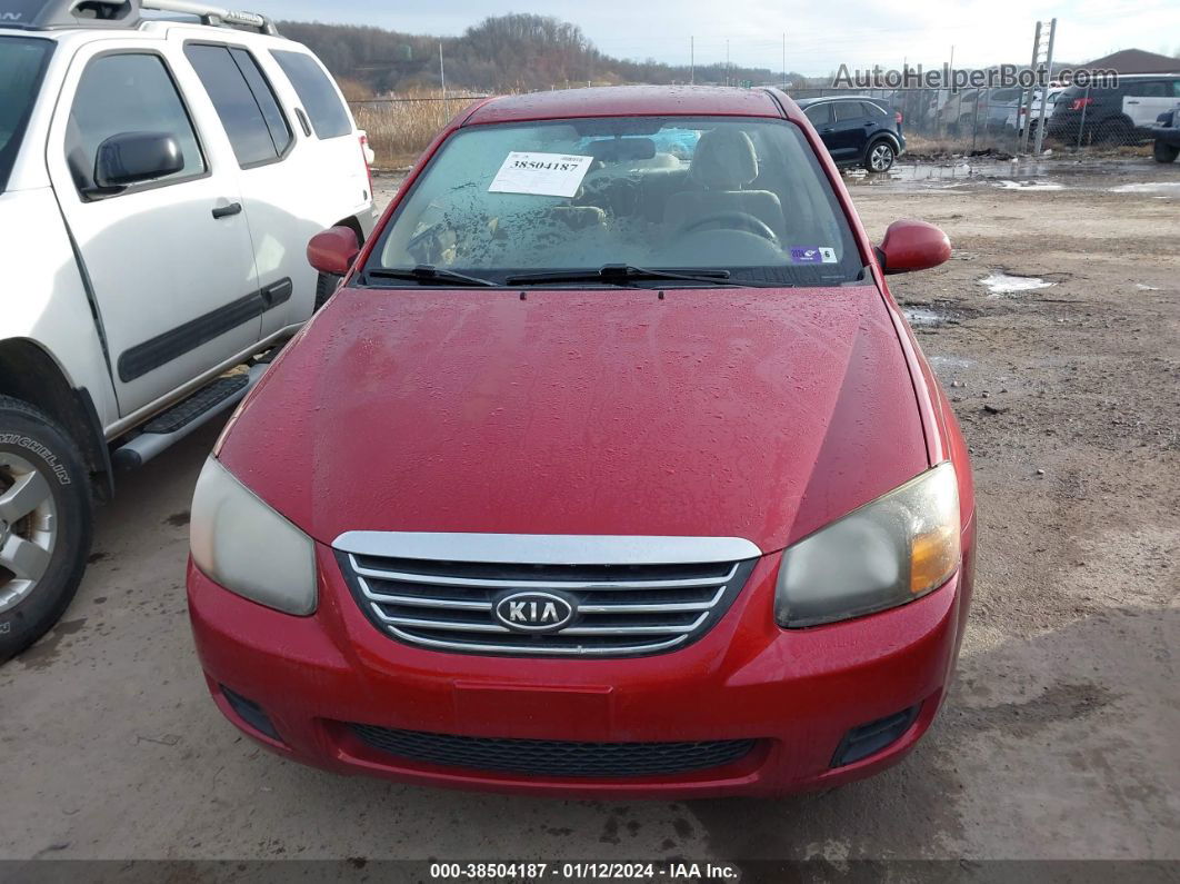 2009 Kia Spectra Ex Red vin: KNAFE222595599383