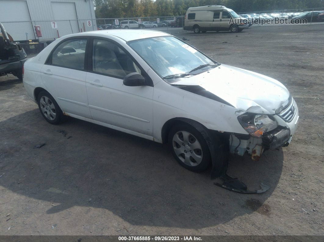 2009 Kia Spectra Ex White vin: KNAFE222595614352