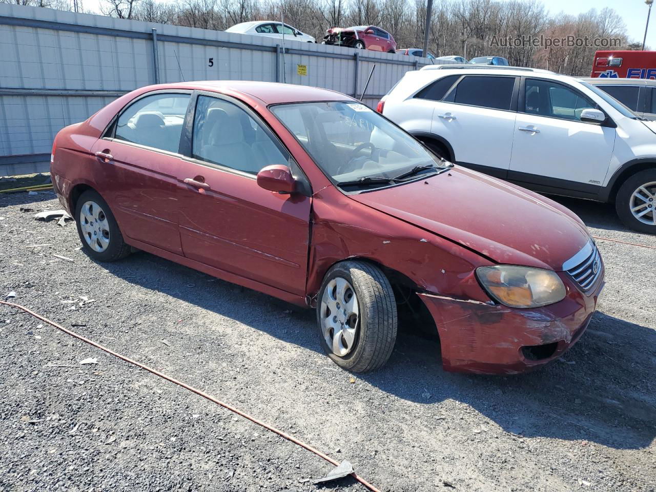 2009 Kia Spectra Ex Red vin: KNAFE222595639591