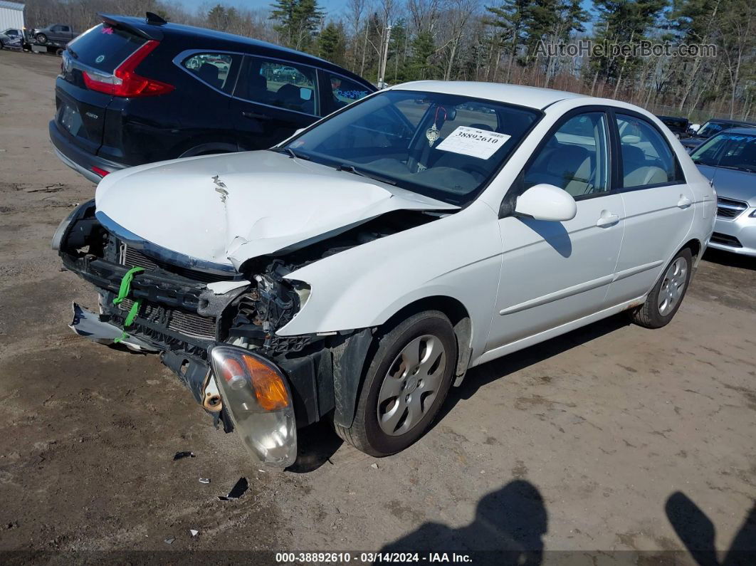 2009 Kia Spectra Ex White vin: KNAFE222595646878