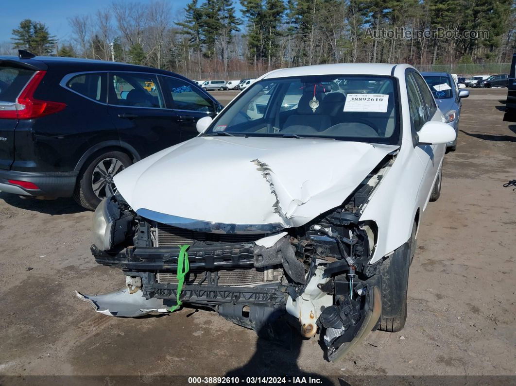 2009 Kia Spectra Ex White vin: KNAFE222595646878