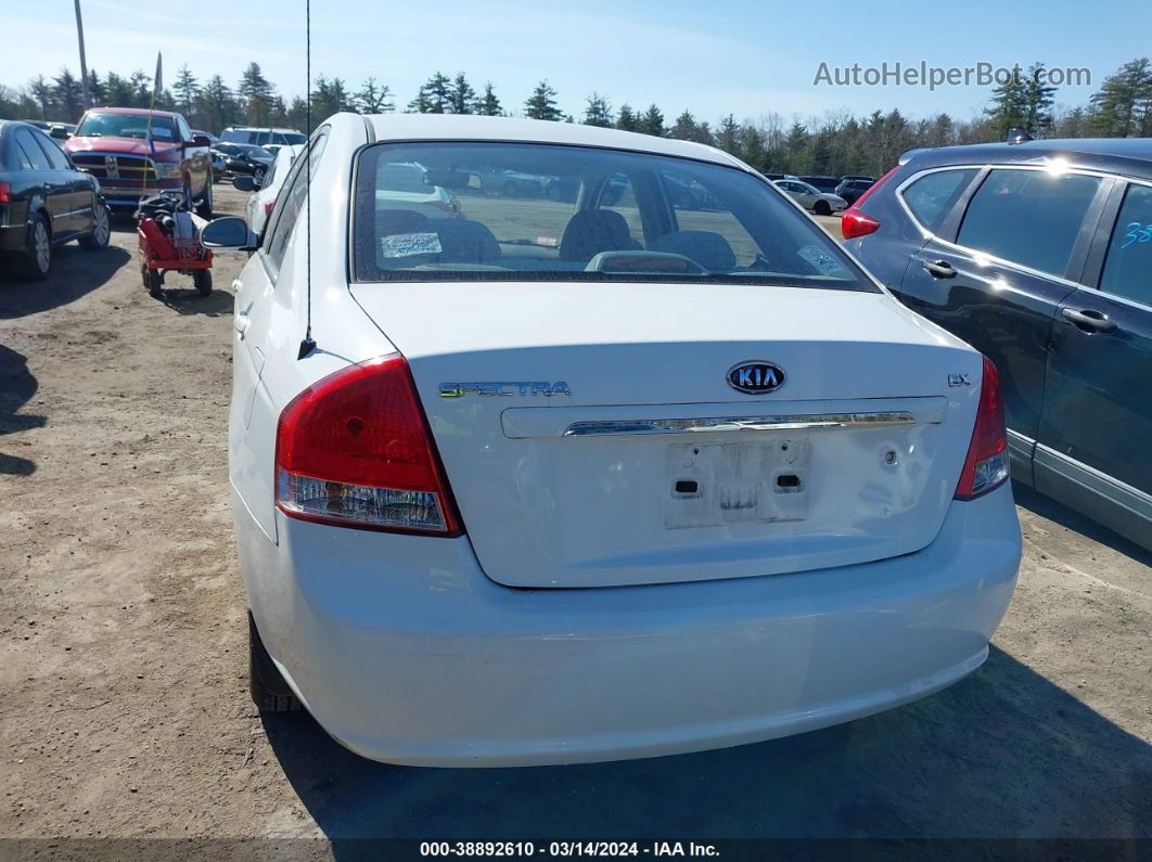 2009 Kia Spectra Ex White vin: KNAFE222595646878