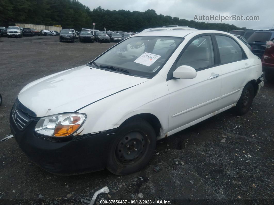 2009 Kia Spectra Lx White vin: KNAFE222695623206