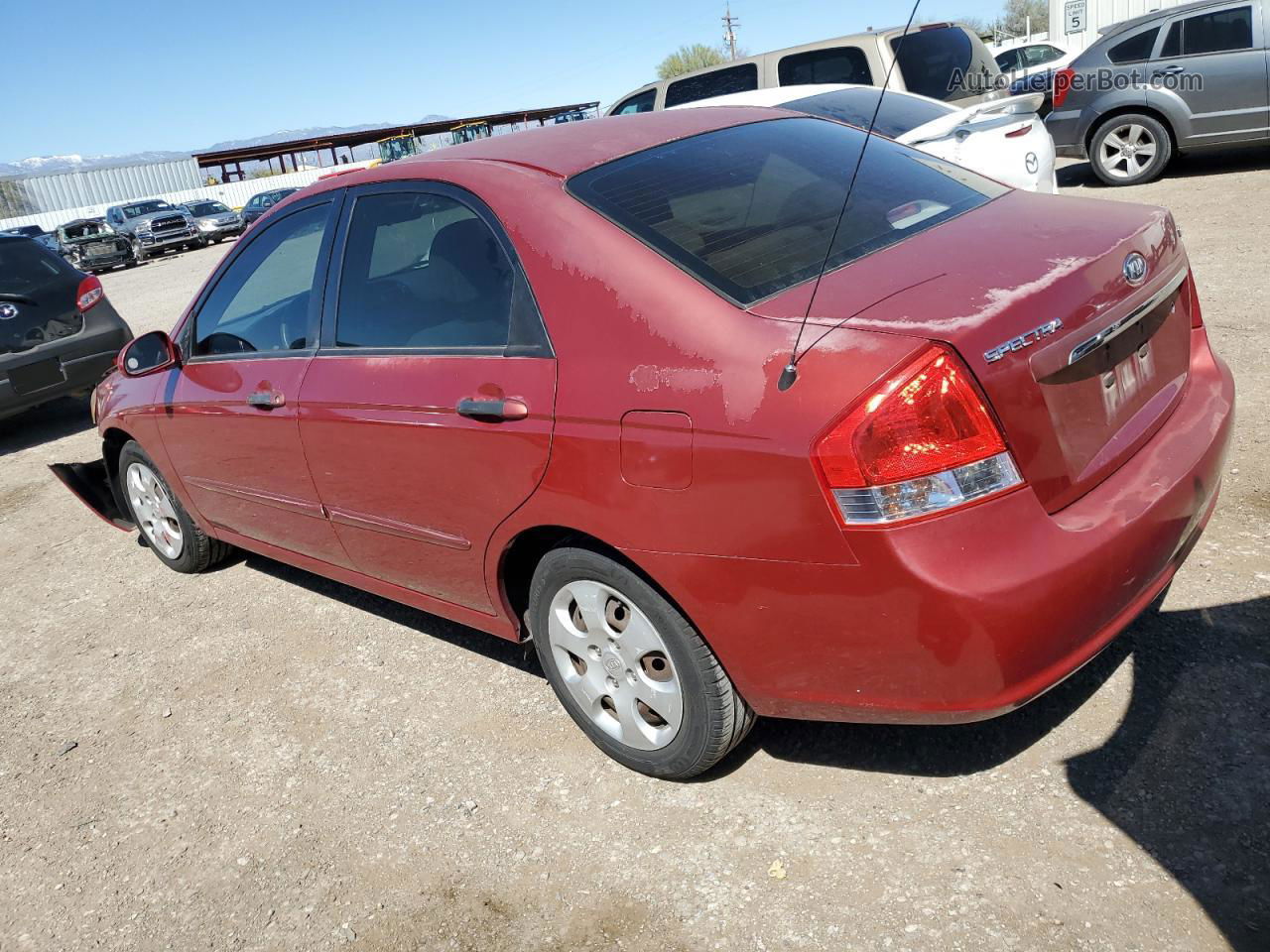 2009 Kia Spectra Ex Red vin: KNAFE222795614255