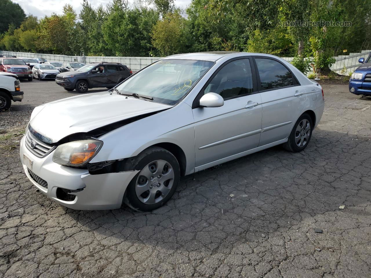 2009 Kia Spectra Ex Серебряный vin: KNAFE222795662158