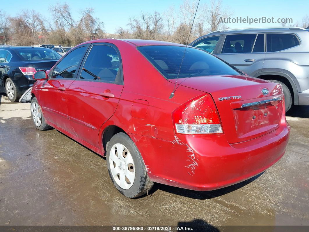 2009 Kia Spectra Ex Красный vin: KNAFE222895621375