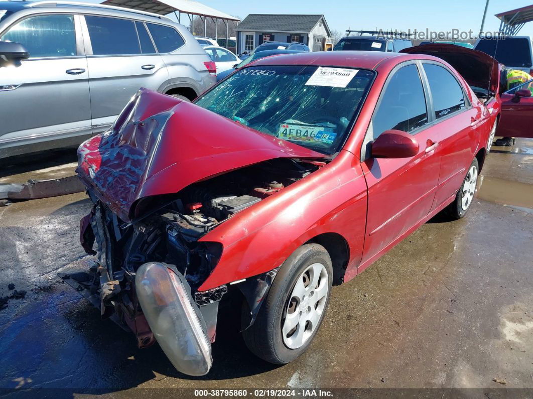 2009 Kia Spectra Ex Red vin: KNAFE222895621375