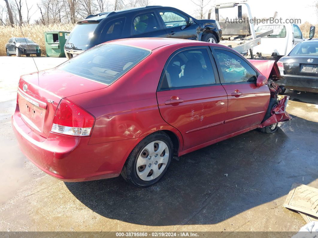 2009 Kia Spectra Ex Red vin: KNAFE222895621375