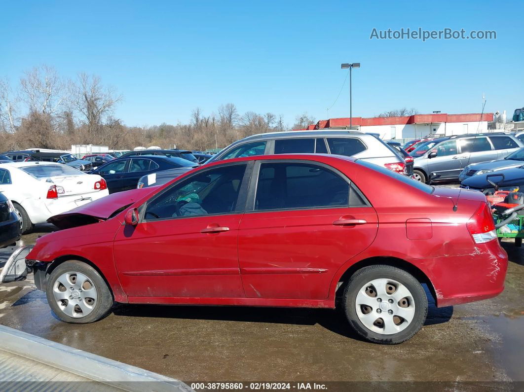 2009 Kia Spectra Ex Red vin: KNAFE222895621375