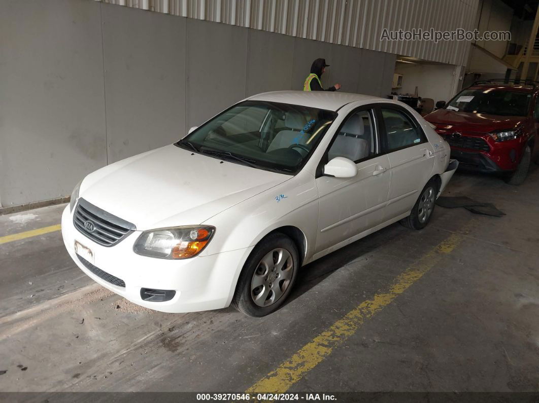 2009 Kia Spectra Lx White vin: KNAFE222895662511