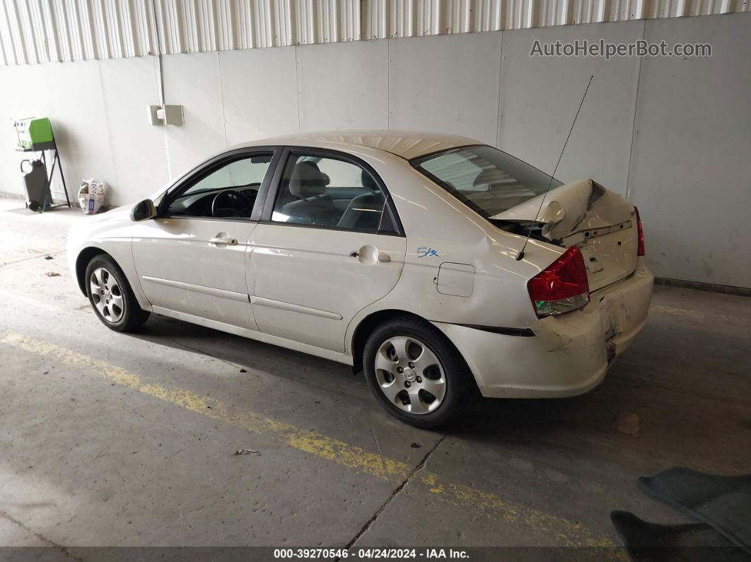 2009 Kia Spectra Lx White vin: KNAFE222895662511