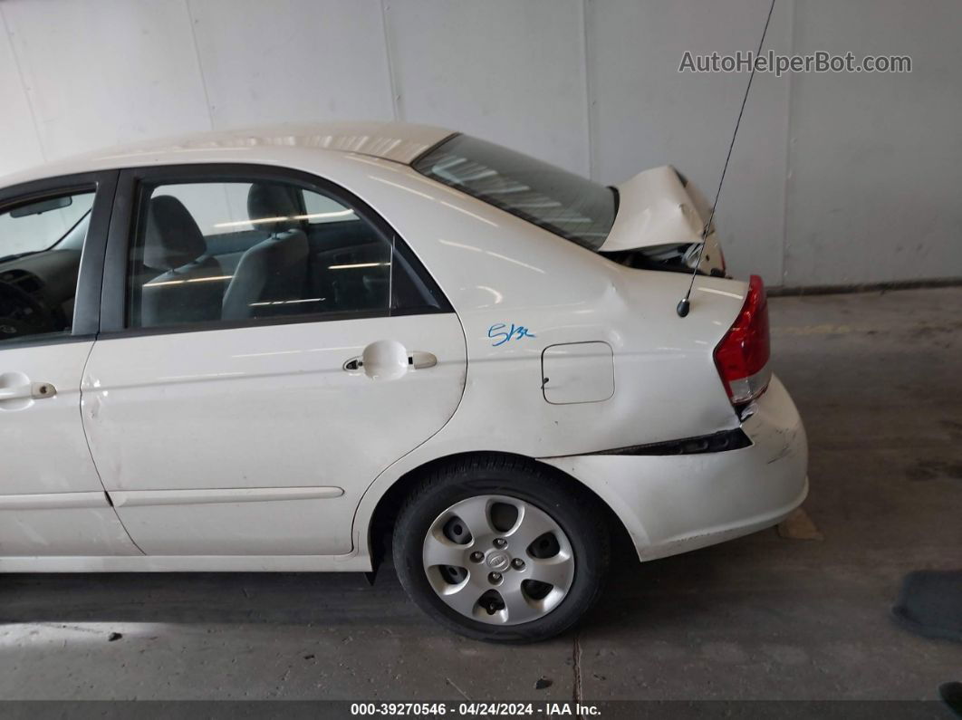 2009 Kia Spectra Lx White vin: KNAFE222895662511