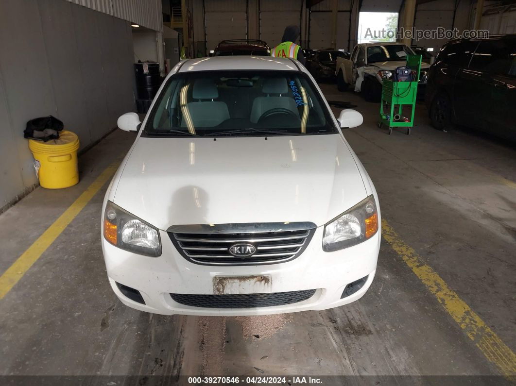 2009 Kia Spectra Lx White vin: KNAFE222895662511