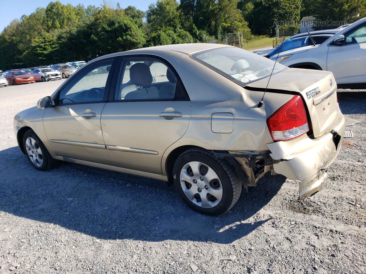 2009 Kia Spectra Ex Tan vin: KNAFE222895666655