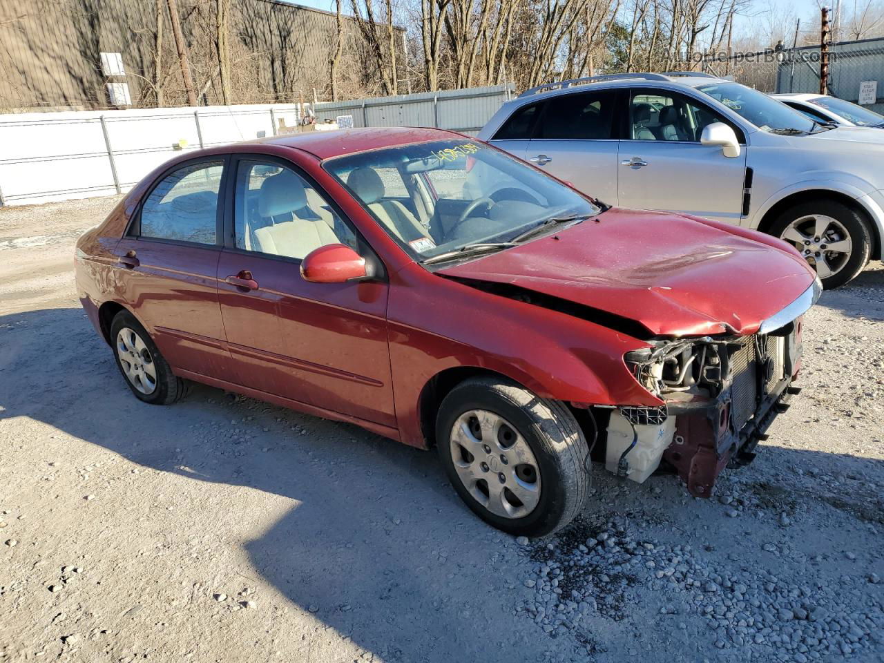 2009 Kia Spectra Ex Red vin: KNAFE222995603998