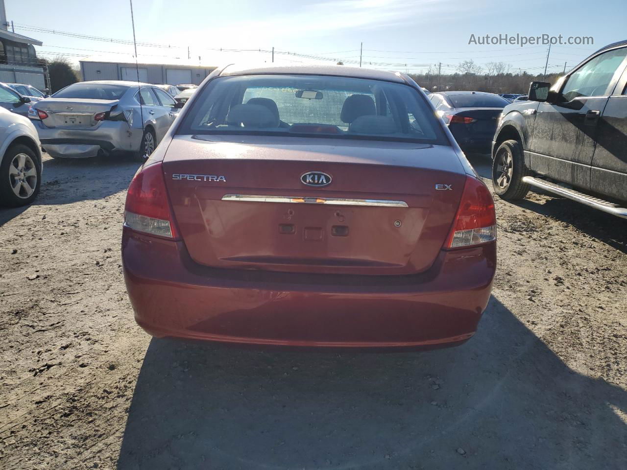 2009 Kia Spectra Ex Red vin: KNAFE222995603998