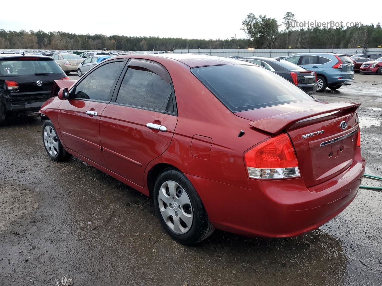 2009 Kia Spectra Ex Red vin: KNAFE222X95599489