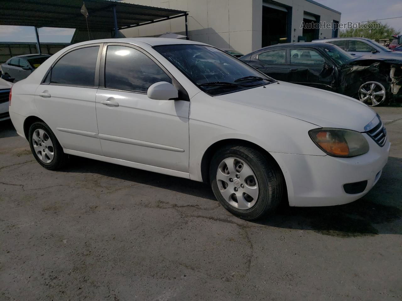 2009 Kia Spectra Ex White vin: KNAFE222X95613584