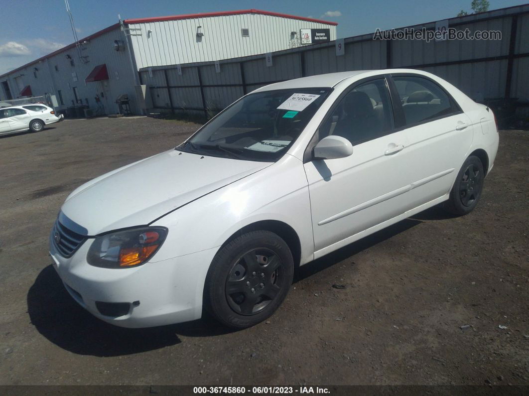 2009 Kia Spectra Ex White vin: KNAFE222X95662154