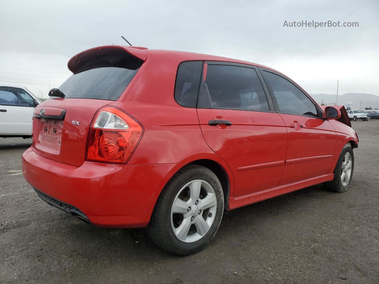 2009 Kia Spectra Sx Red vin: KNAFE242495025144