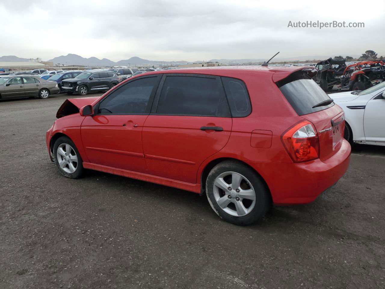 2009 Kia Spectra Sx Red vin: KNAFE242495025144