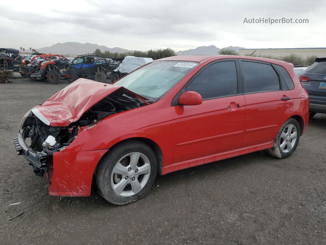 2009 Kia Spectra Sx Red vin: KNAFE242495025144