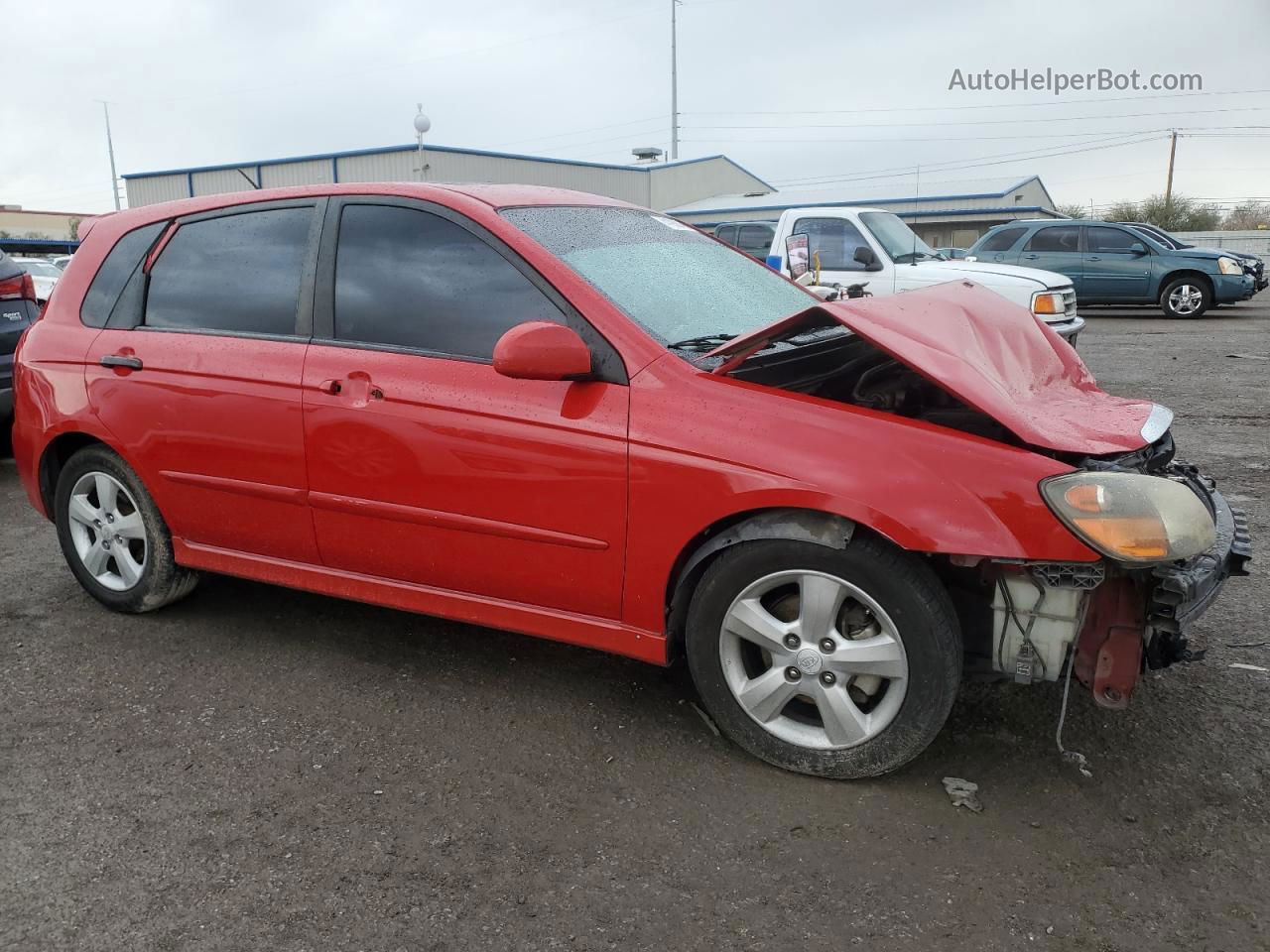 2009 Kia Spectra Sx Red vin: KNAFE242495025144