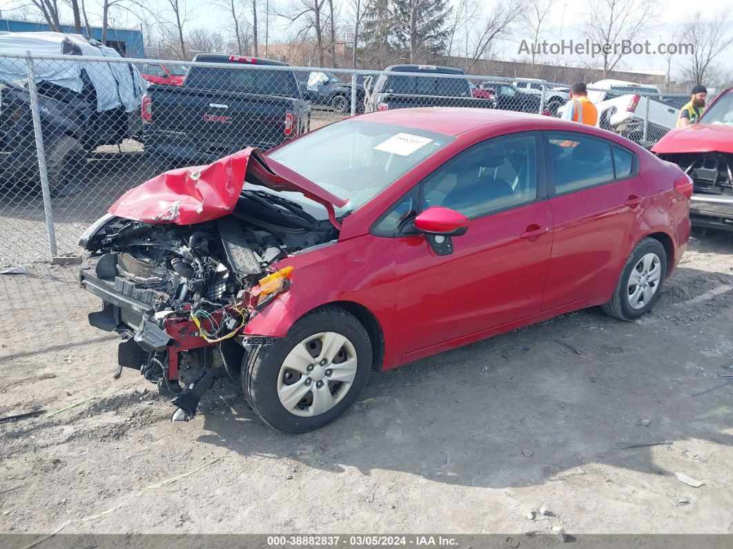 2016 Kia Forte Lx Red vin: KNAFK4A60G5469243