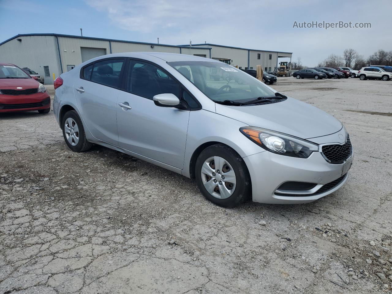 2016 Kia Forte Lx Серебряный vin: KNAFK4A60G5513984