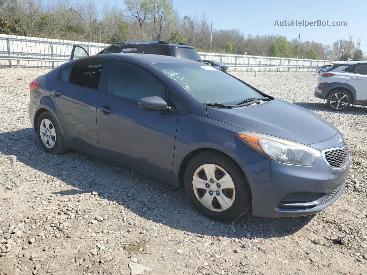 2016 Kia Forte Lx Синий vin: KNAFK4A60G5562036