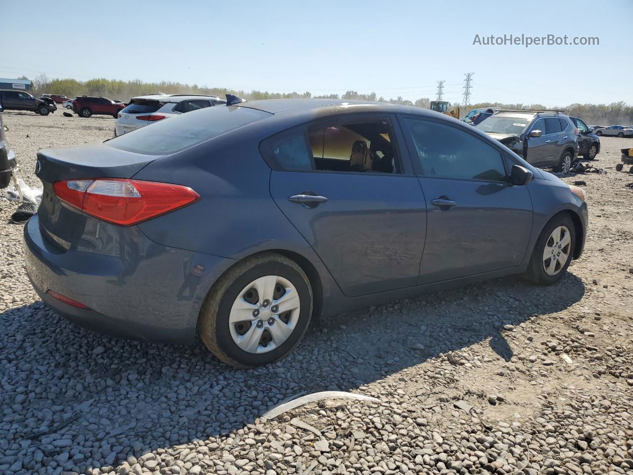 2016 Kia Forte Lx Синий vin: KNAFK4A60G5562036