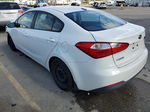 2016 Kia Forte Lx White vin: KNAFK4A60G5598079