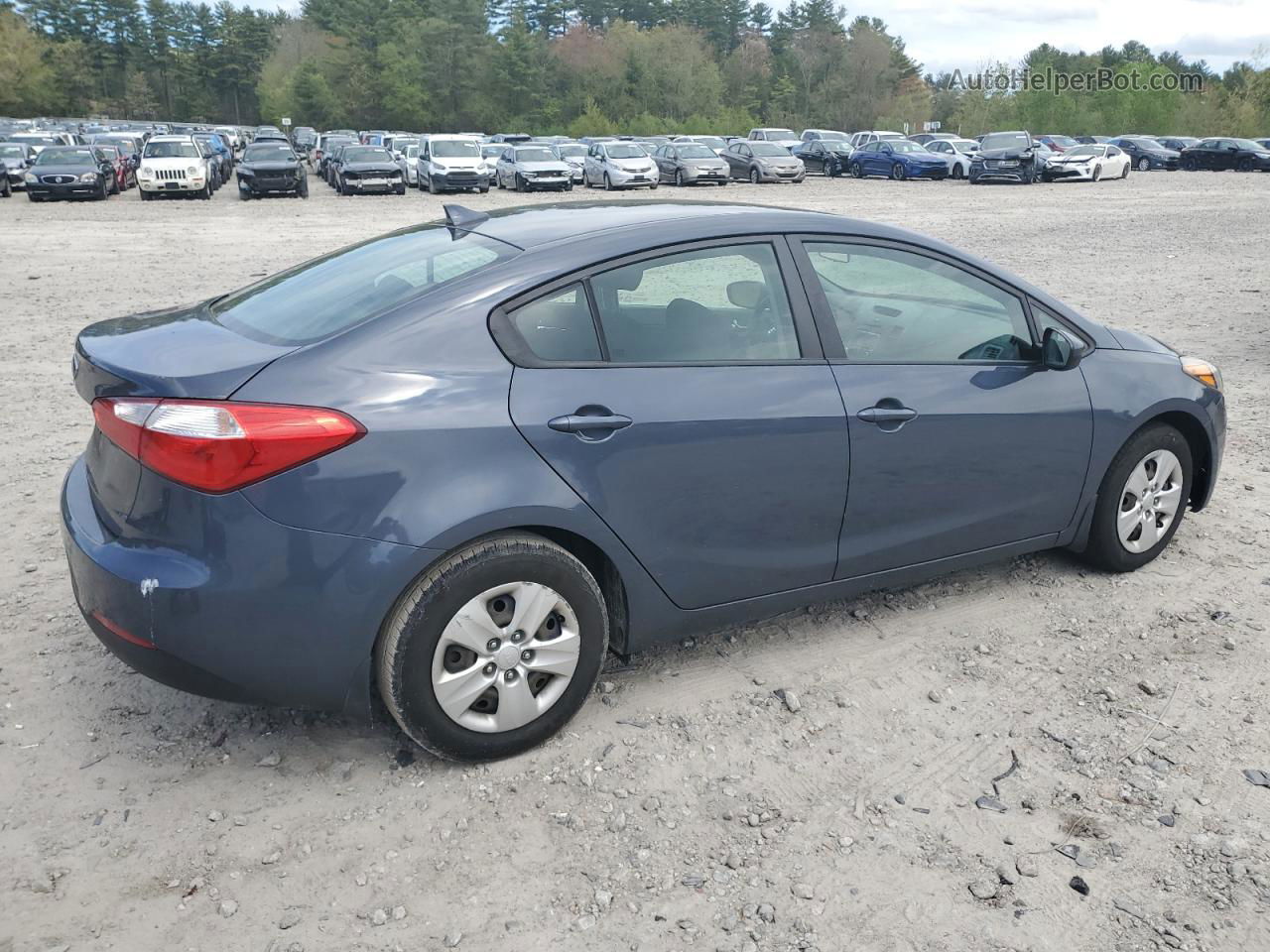 2016 Kia Forte Lx Gray vin: KNAFK4A60G5612384