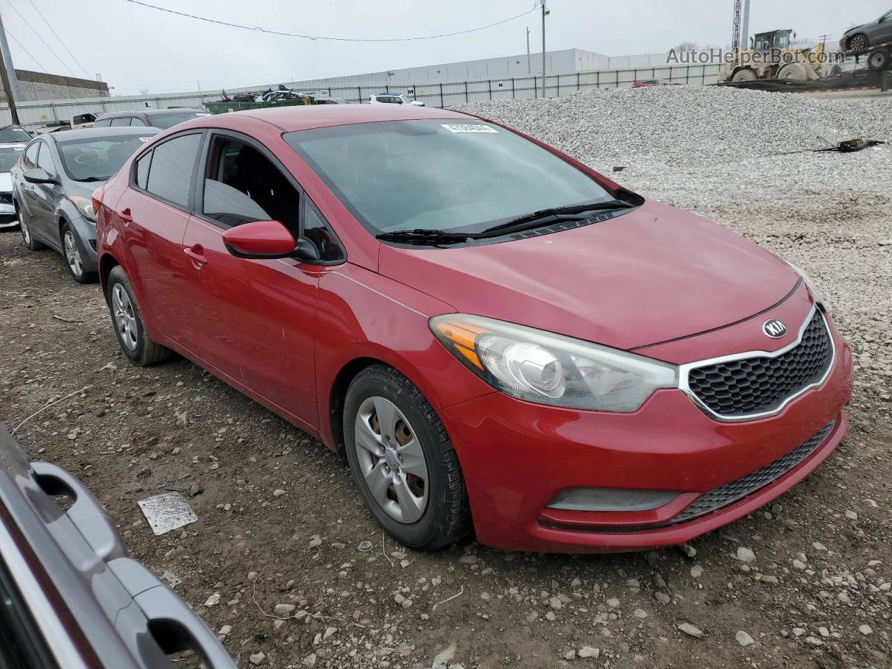 2016 Kia Forte Lx Красный vin: KNAFK4A61G5457750