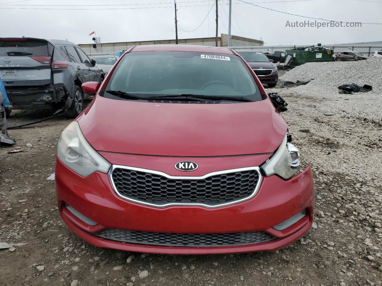 2016 Kia Forte Lx Красный vin: KNAFK4A61G5457750