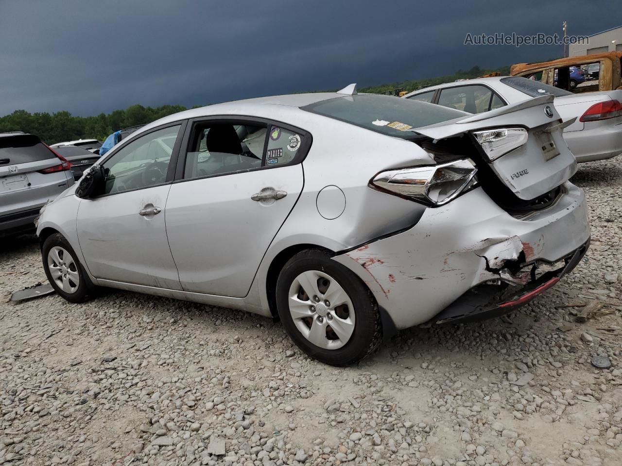 2016 Kia Forte Lx Silver vin: KNAFK4A61G5506574