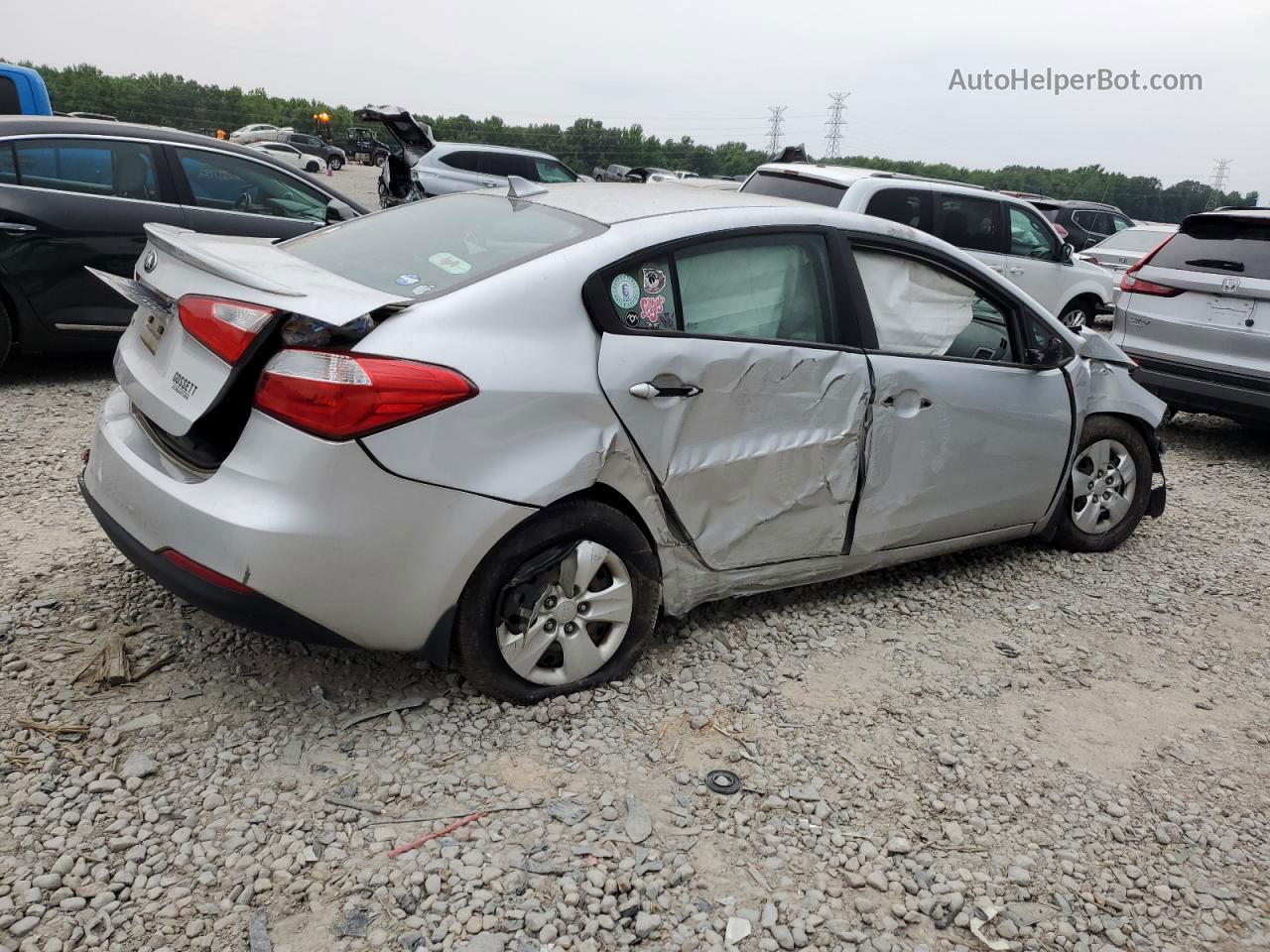 2016 Kia Forte Lx Silver vin: KNAFK4A61G5506574