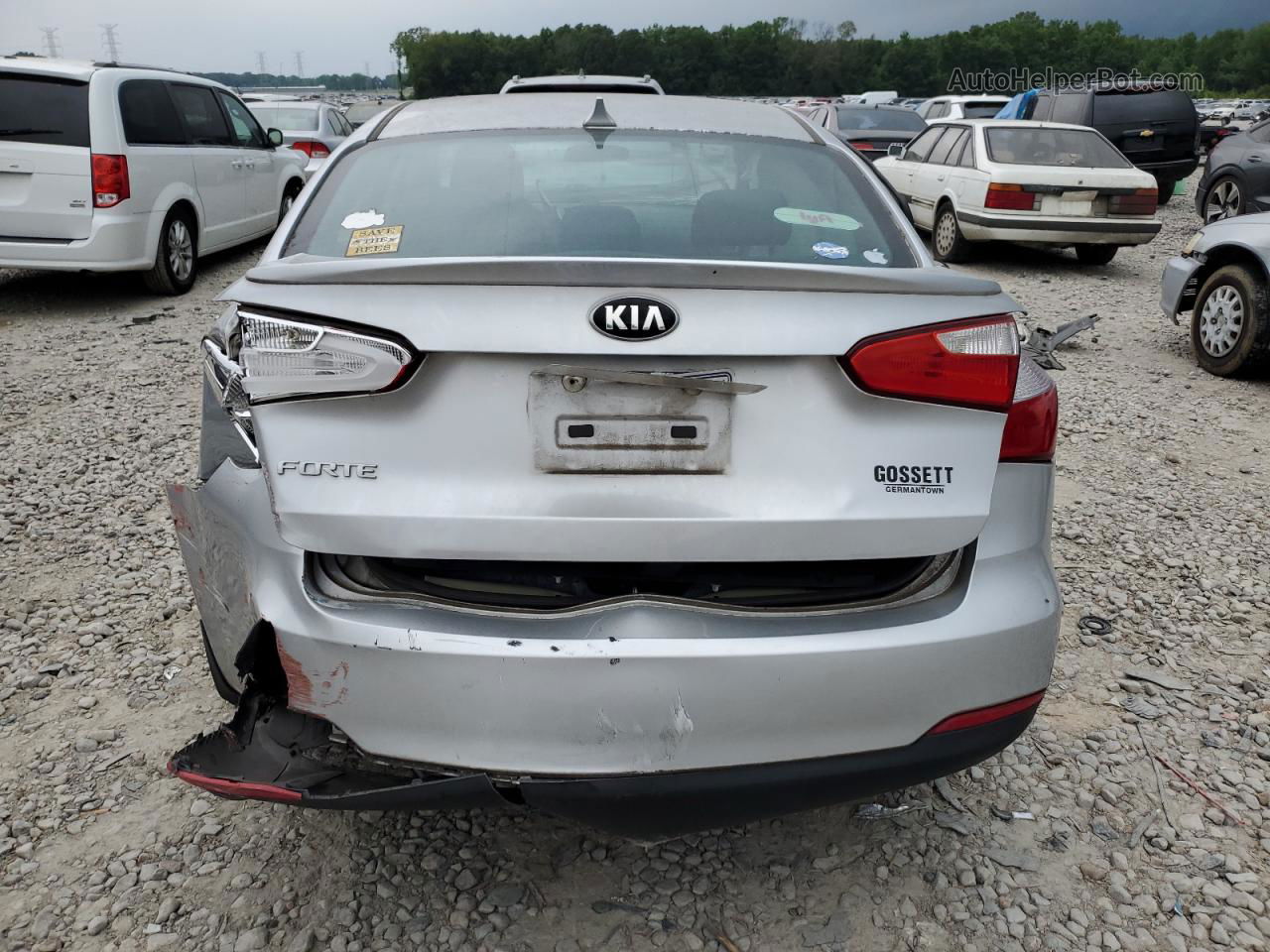 2016 Kia Forte Lx Silver vin: KNAFK4A61G5506574