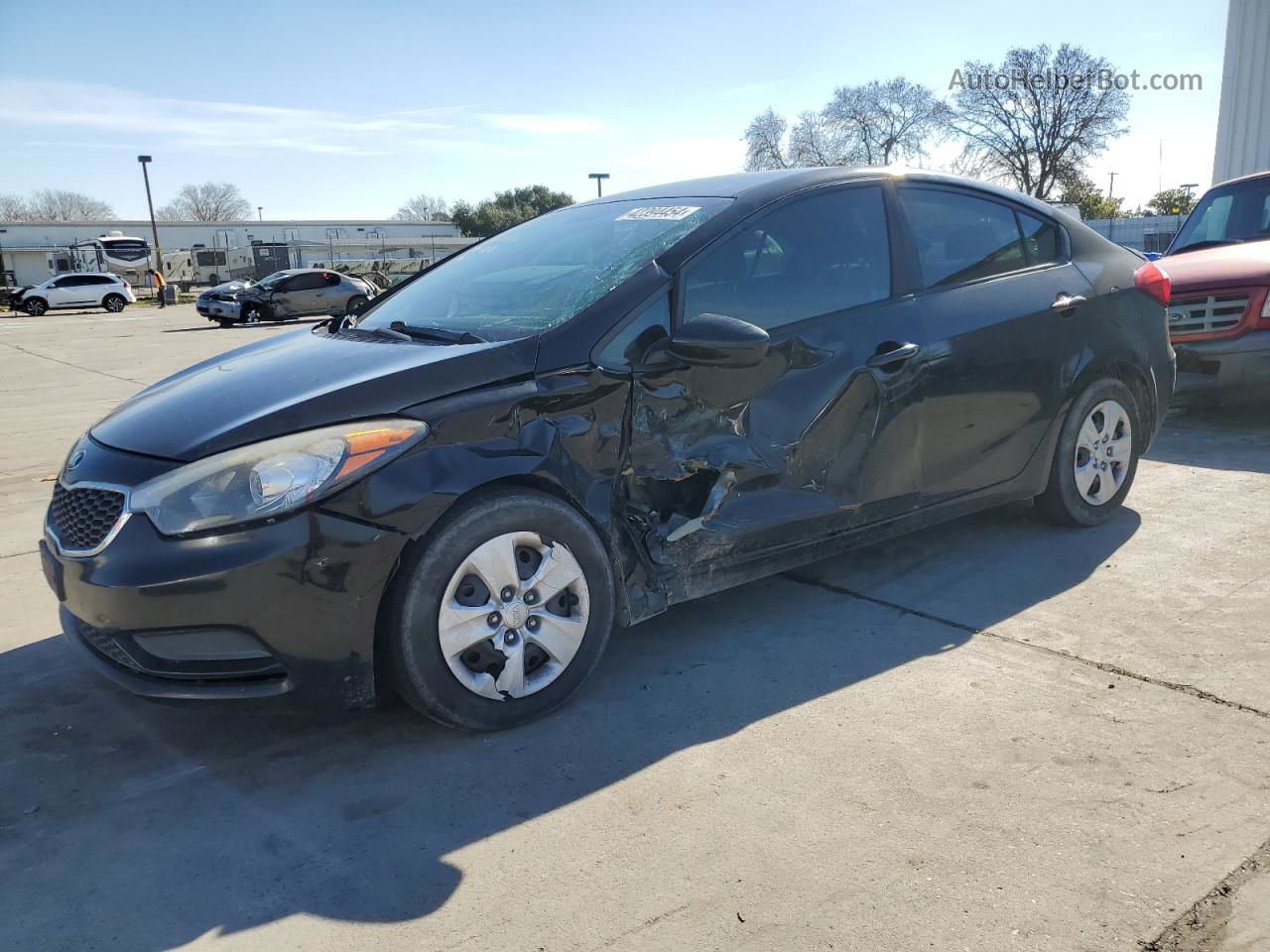 2016 Kia Forte Lx Black vin: KNAFK4A61G5516313