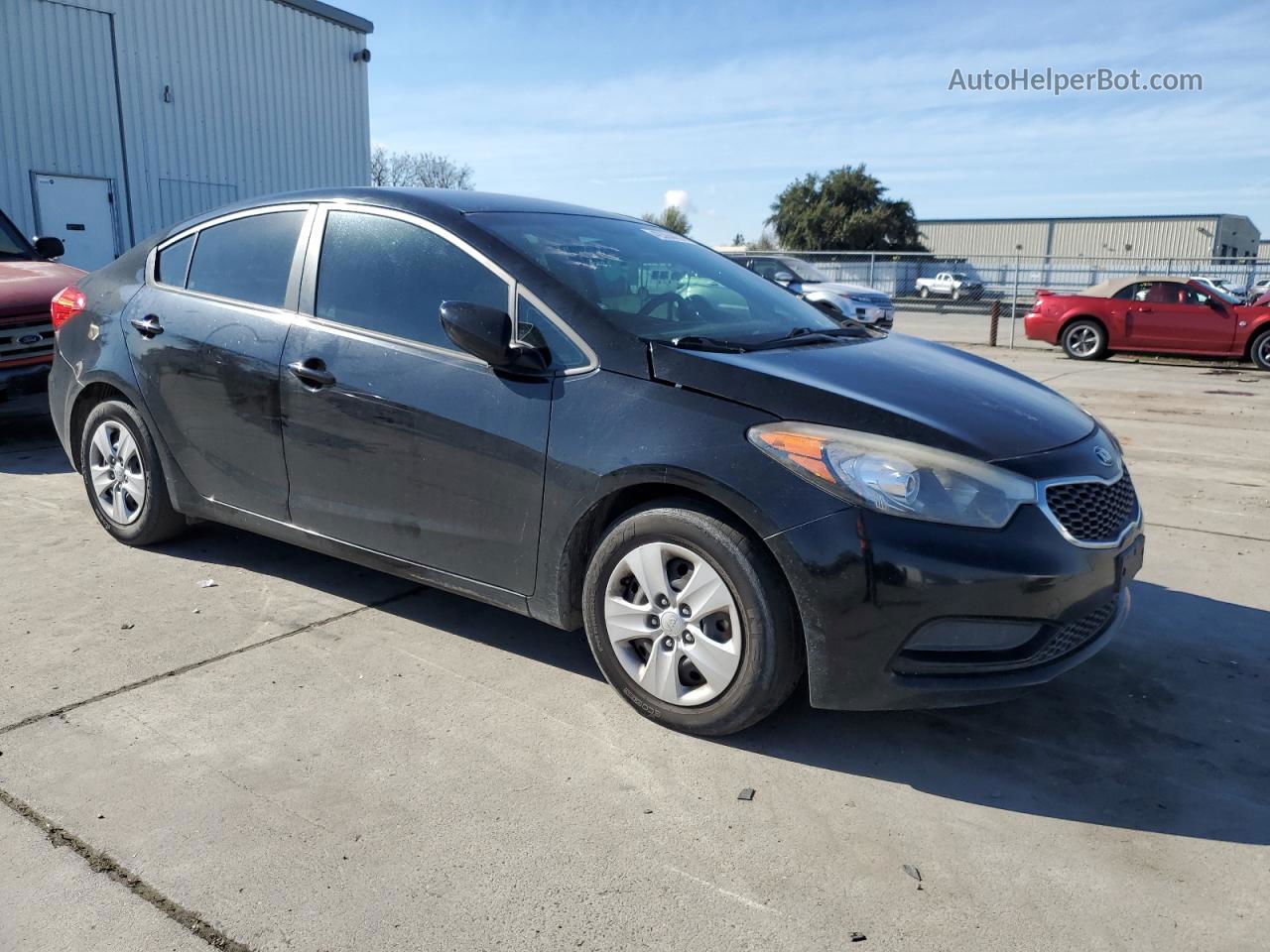 2016 Kia Forte Lx Black vin: KNAFK4A61G5516313