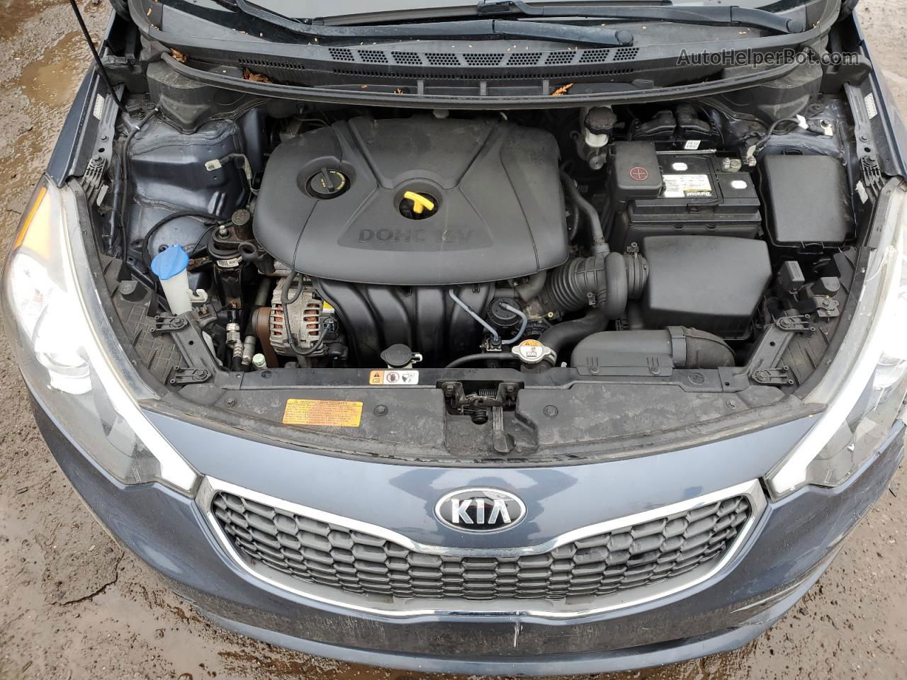 2016 Kia Forte Lx Серый vin: KNAFK4A61G5567293