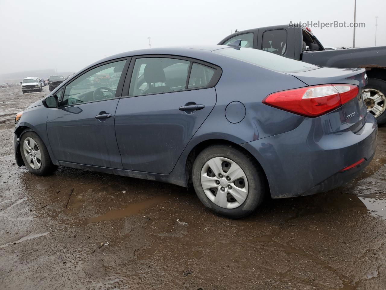 2016 Kia Forte Lx Gray vin: KNAFK4A61G5567293