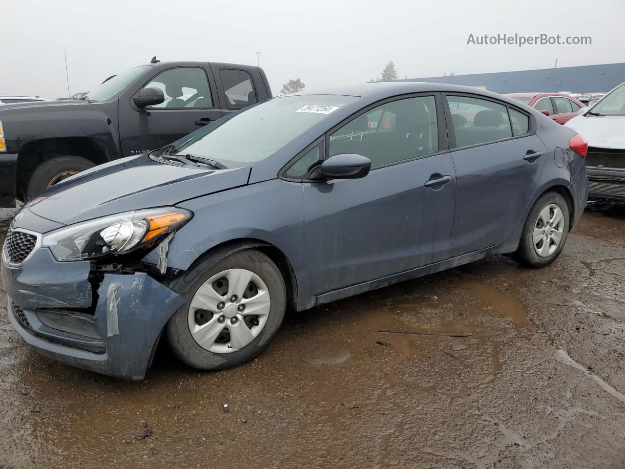 2016 Kia Forte Lx Серый vin: KNAFK4A61G5567293