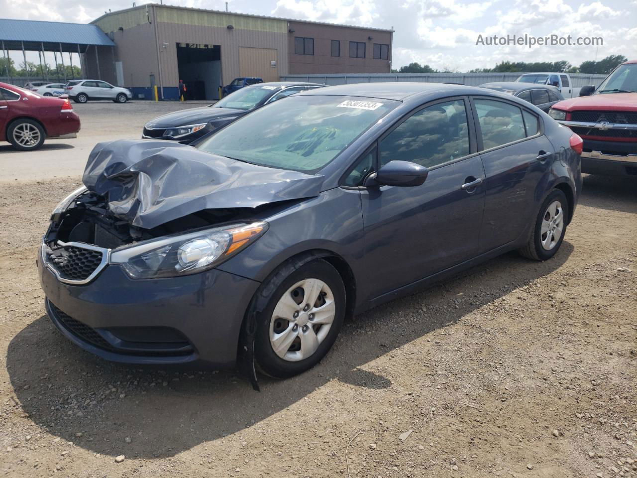 2016 Kia Forte Lx Серый vin: KNAFK4A61G5568234