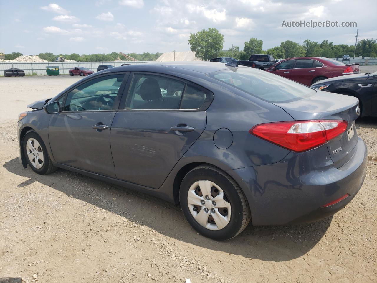 2016 Kia Forte Lx Gray vin: KNAFK4A61G5568234